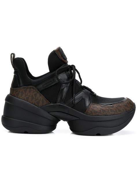 sleehak sneakers michael kors|michael kors olympia sneakers black.